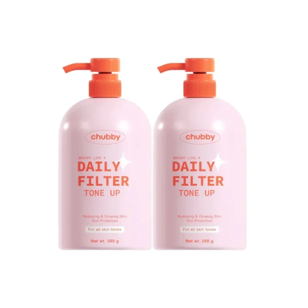 [โทนอัพพี่ดารา] ไซส์นักพอกกาย Chubby Daily Filter Tone Up 500 g. โทนอัพชับบี้ 2 ขวด