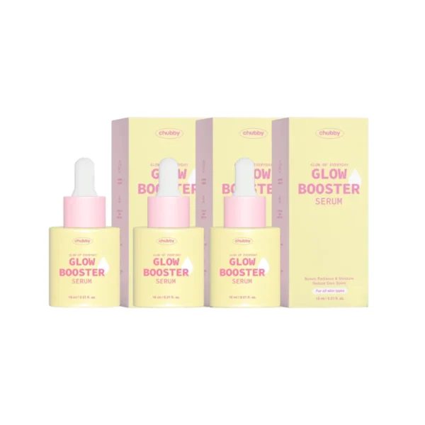 Chubby Glow Booster Serum 15 ml ชับบี้ โกลว์ บูสเตอร์ เซรั่ม 15 มล. เซรั่มบูสผิวฉ่ําโกลว์ 3 ขวด