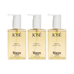 2 แถม 1 JOSE PREMIUM BODY OIL โจเซ่ พรีเมียม บอดี้ ออยล์ ขนาด 150 ml. ได้รับ 3 ขวด (เพิ่มกลิ่นใหม่) Warm Vanilla 3