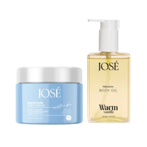 skin-care-makeup-2171 JOSE White Plus Body Cream 1 กระปุก 250 กรัม และ JOSE Premium Body Oil Warm Vanilla (กลิ่นใหม่) 1 ขวด ครีม 1 ออยล์วนิลลา 1
