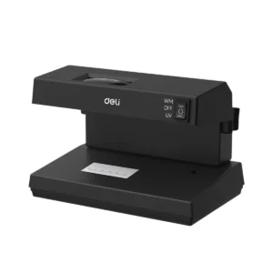 Deli เครื่องตรวจธนบัตร ขนาด 12x18.5x13cm. สีดํา รุ่น CT980 1เครื่อง
