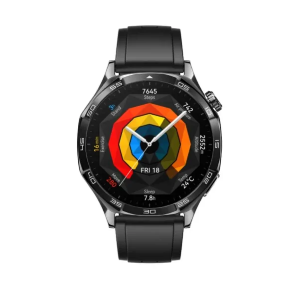 หัวเว่ย WATCH GT 5 | สมาร์ทวอชดีไซน์สวยฟังก์ชั่นครบ ใช้ได้ทั้ง iOSและAndroid | UFicon46 มม. สีดํา