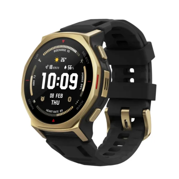 Amazfit T-Rex 3 Pro สมาร์ทวอทช์ GPS แม่นยํา แผนที่ออฟไลน์ หน้าจอ Sapphire กันน้ํา 10ATM Black Gold 44mm