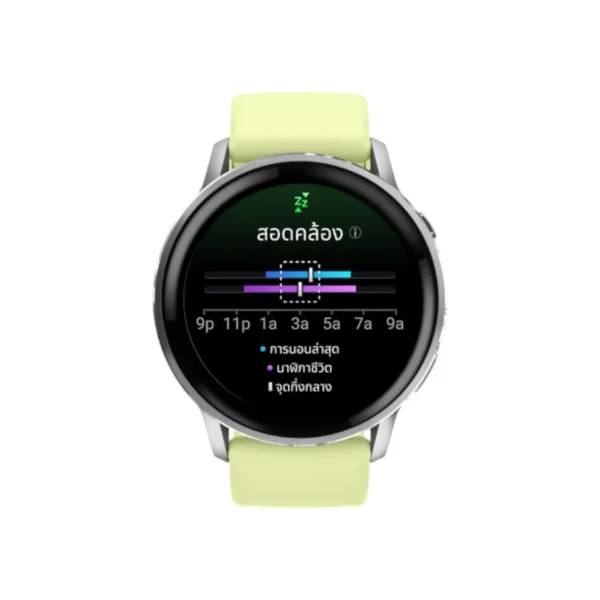 smart-watch-0126 การ์มิน สมาร์ทวอทช์ Venu 4 (45mm), สี Gray with Silver and Citron