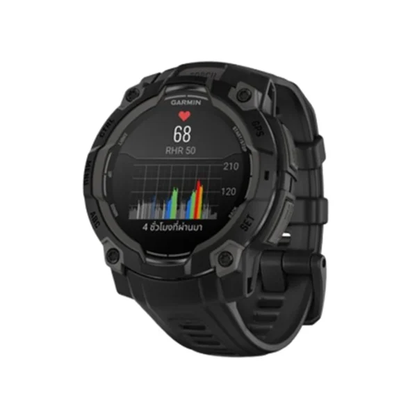 Garmin Instinct 3 นาฬิกาสมาร์ทวอทช์ สี 45mm AMOLED Black