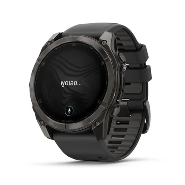 smart-watch-0128 การ์มิน สมาร์ทวอทช์ Fenix 8 Series 51 มม. สีโซลาร์ คาร์บอน ไทเทเนียม