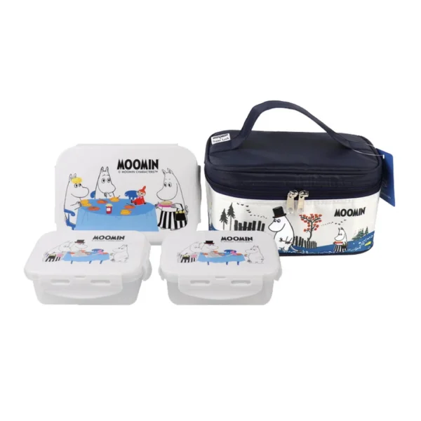 super-lock-004 ซุปเปอร์ ล็อค กล่องถนอมอาหารพร้อมกระเป๋า ลายลิขสิทธิ์แท้มูมิน รุ่น 6115-AAA