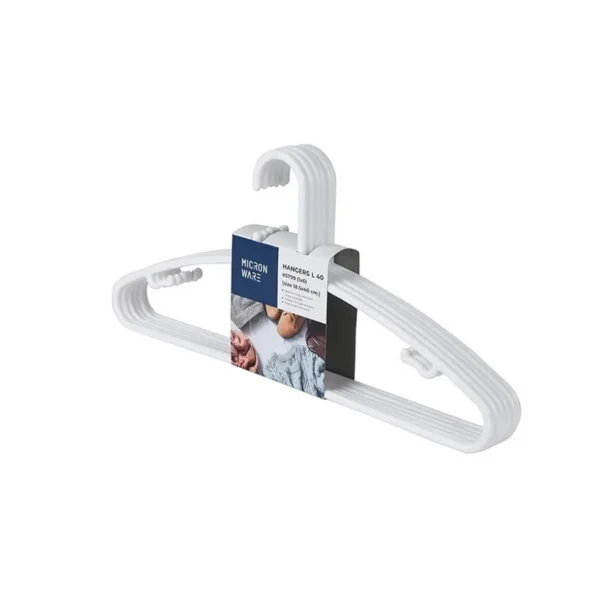 super-lock-013 ซุปเปอร์ ล็อค ไม้แขวนเสื้อพลาสติก รุ่น 5799 สีขาว แพ็ค 6 ชิ้น