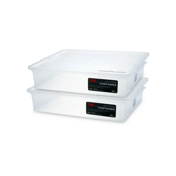 super-lock-034 ซุปเปอร์ ล็อค กล่องอเนกประสงค์ รุ่น 6656 16 ล. แพ็ค 2 กล่อง