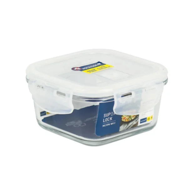 super-lock-047 ซุปเปอร์ ล็อค กล่องแก้วถนอมอาหาร รุ่น 6085 400 มล.