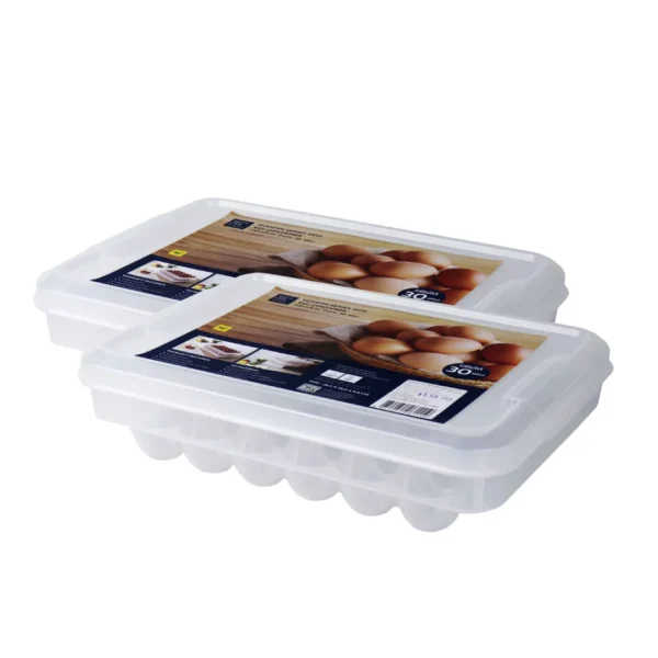 super-lock-064 ซุปเปอร์ ล็อค กล่องเก็บไข่ 30 ฟอง รุ่น 6111-X02 x 2