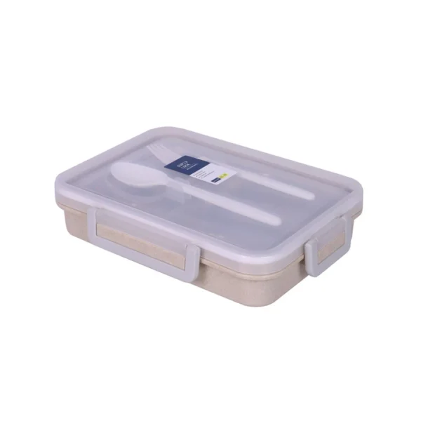super-lock-071 ซุปเปอร์ ล็อค กล่องข้าวสแตนเลส 304 แบบหลุม รุ่น 6234 สีครีม