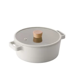 super-lock-130 นีโอแฟลม ฟิกา หม้อทรงตื้นพร้อมฝา รุ่น C22 สีครีม