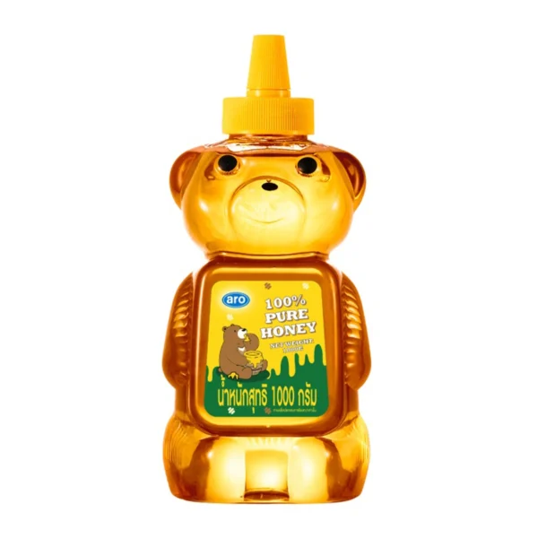 sweet-condiment-0009 น้ําผึ้งแท้ เอโร่ 1 กก.(ขวดรูปหมี)