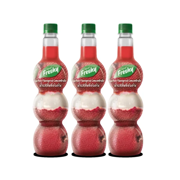 sweet-condiment-0030 เฟรชชี่ น้ํารสลิ้นจี่เข้มข้น 710 มล. x 3