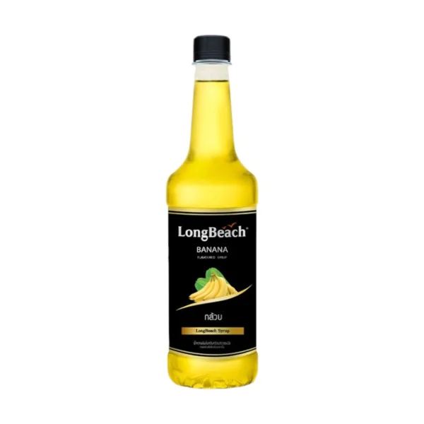 ลองบีชไซรัปกล้วย ขนาด 740 มล. LongBeach Japanese Banana Syrup size 740 ml.