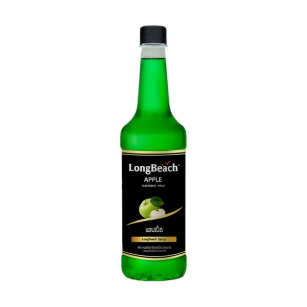 ลองบีชไซรัปแอปเปิ้ล ขนาด 740 มล. LongBeach Green Apple Syrup size 740 ml.