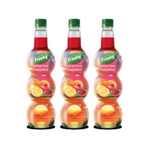 sweet-condiment-0054 เฟรชชี่ น้ํารสผลไม้รวม (เลมอน, ส้ม และทับทิม) เข้มข้น ผสมกลิ่น ฟรุตพันซ์ 710 มล. x 3