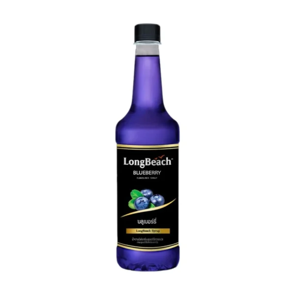 ลองบีชไซรัปบลูเบอร์รี่ (740 ml.) LongBeach Blueberry Syrup น้ําเชื่อม/ น้ําหวาน/ น้ําผลไม้เข้มข้น