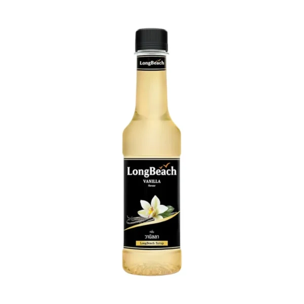 sweet-condiment-0078 ลองบีชไซรัปวานิลลา (320 ml.) LongBeach Vanilla Syrup น้ําเชื่อม/ น้ําหวาน/ น้ําผลไม้เข้มข้น
