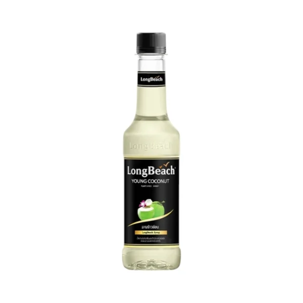 sweet-condiment-0091 ลองบีชไซรัปมะพร้าวน้ําหอม (320 ml.) LongBeach Young Coconut Syrup 320 ml.