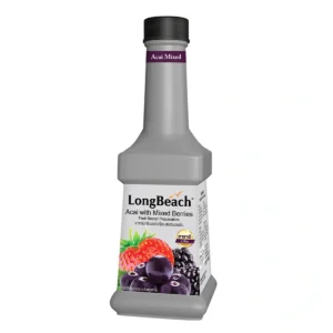 ลองบีชเพียวเร่อาซาอิมิกซ์เบอร์รี่ ขนาด 900 มล. LongBeach Acai with Mixed Berries 900ml.