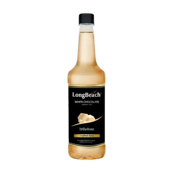 ลองบีชไซรัปไวท์ช็อคโกแลต ขนาด 740 มล.  LongBeach White Chocolate Syrup size 740 ml.