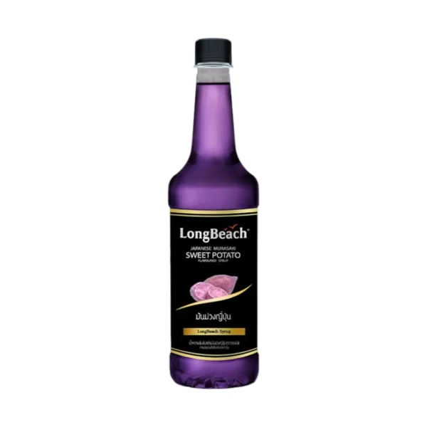 sweet-condiment-0099 ลองบีชไซรัปมันม่วง ขนาด 740 มล. LongBeach Japanese Sweet Potato Syrup size 740 ml.