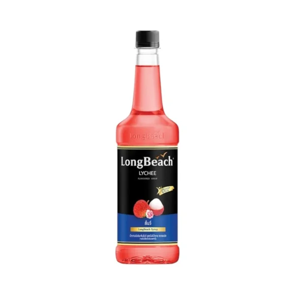 sweet-condiment-0100 ลองบีชไซรัปไม่มีแคลอรี่ลิ้นจี่ (740ml.) LongBeach Zero Calories Lychee Syrup น้ําเชื่อม/ น้ําผลไม้เข้มข้น/ไซรัปไม่มีน้ําตาล