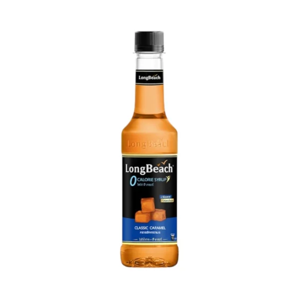 sweet-condiment-0106 ลองบีชไซรัปไม่มีแคลอรี่คลาสสิคคาราเมล(320ml.)LongBeach 0Calories Classic Caramel Syrupไซรัปไม่มีน้ําตาล/ไซรัปไม่มีแคลอรี่