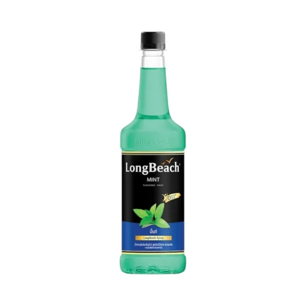 ลองบีชไซรัปไม่มีแคลอรี่มิ้นท์ (740 ml) LongBeach Zero Calories Mint Syrup ไม่มีน้ําตาล/ ไม่มีแคลอรี่/ 0 Kcal