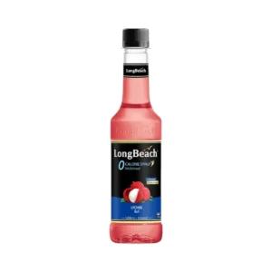 ลองบีชไซรัปไม่มีแคลอรี่ลิ้นจี่ (320ml.) Zero Calories Lychee Syrup น้ําเชื่อม/ น้ําผลไม้เข้มข้น/ ไซรัปไม่มีน้ําตาล/ ไซรัปไม่มีแคลอรี่/ 0 Kal/ 0 Sugar