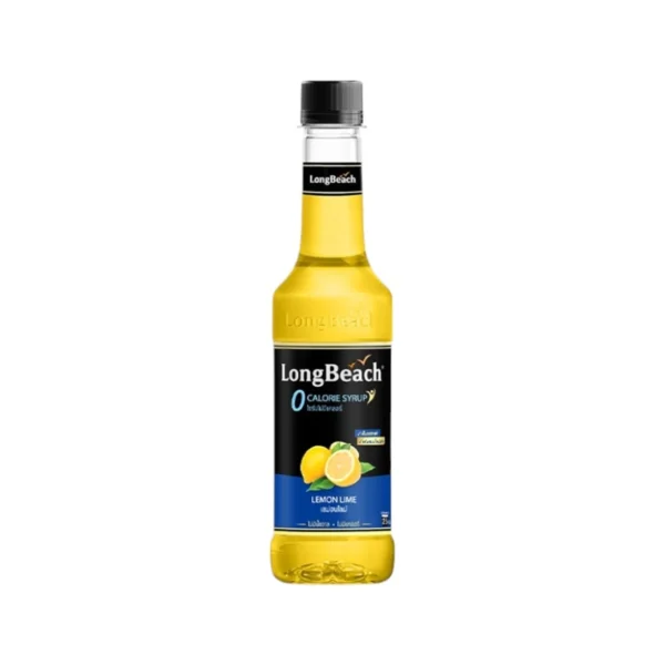 ลองบีชไซรัปไม่มีแคลอรี่เลม่อนไลม์ (320 ml) Zero Calories Lemon Lime Syrup ไม่มีน้ําตาล/ ไม่มีแคลอรี่/ 0 Kal/ 0 sugar