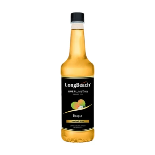 ลองบีชไซรัปบ๊วยอุเมะ ขนาด 740 มล. LongBeach Ume Plum Syrup size 740 ml.