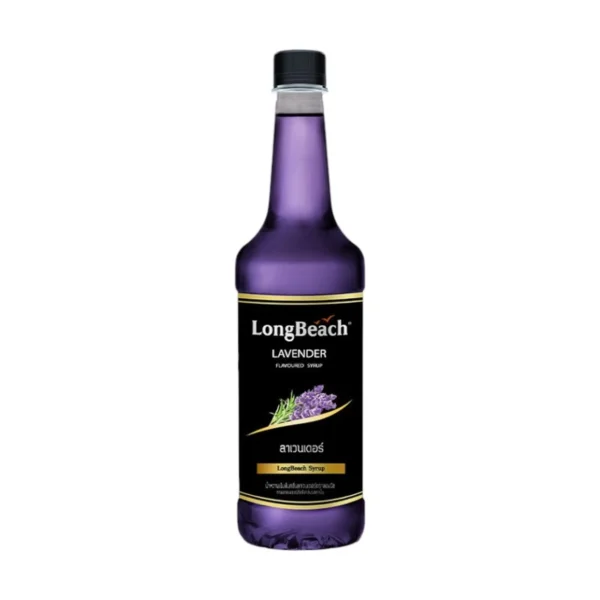 ลองบีชไซรัปลาเวนเดอร์ ขนาด 740 มล. LongBeach Lavender Syrup size 740 ml.