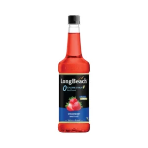 sweet-condiment-0138 ลองบีชไซรัปไม่มีแคลอรี่สตรอว์เบอร์รี่ (740ml) LongBeach Zero Calories Strawberry Syrup ไม่มีน้ําตาล/ ไม่มีแคลอรี่/ 0 Kcal