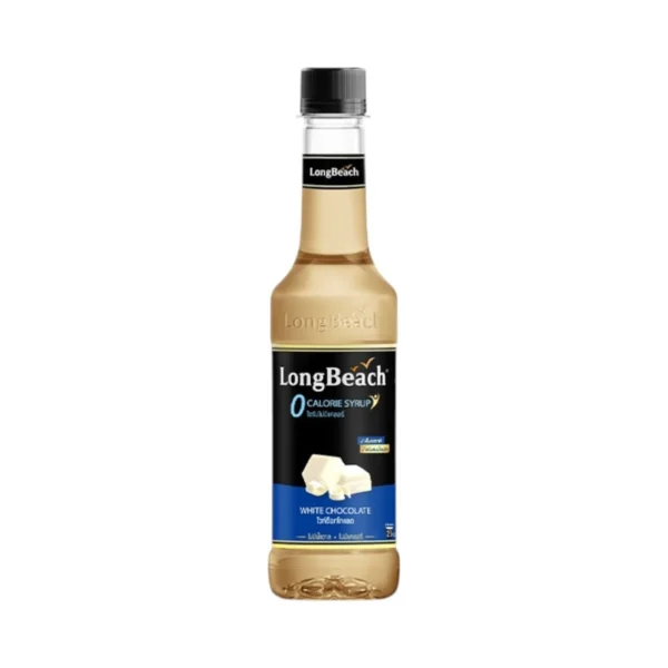 sweet-condiment-0139 ลองบีชไซรัปไม่มีแคลอรี่ไวท์ช็อคโกแลต (320ml.) LongBeach Zero Calories White Chocolate น้ําเชื่อม/ น้ําผลไม้เข้มข้น/ ไซรัปไม่มีน้ําตาล/ ไซรัปไม่มีแคลอรี่/ 0 Kal/ 0 sugar