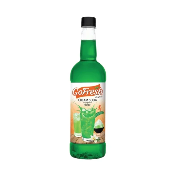 โกเฟรชไซรัปครีมโซดา (740 ml.) GoFresh Cream Soda Syrup น้ําเชื่อม/ น้ําหวาน