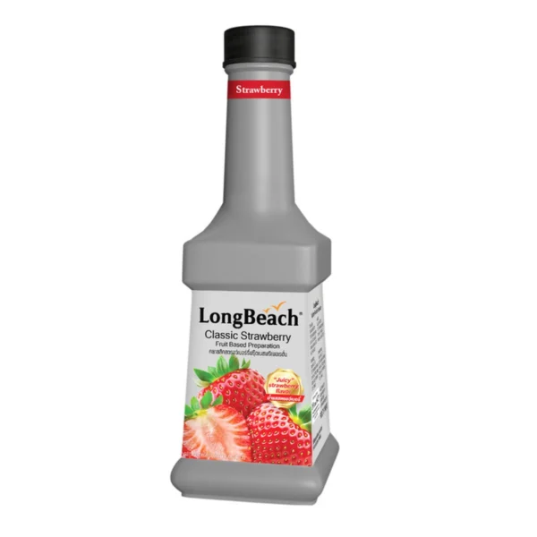 sweet-condiment-0142 ลองบีชเพียวเร่คลาสสิคสตรอว์เบอร์รี่ 900 มล.(LongBeach Classic Strawberry Puree) 900ml.