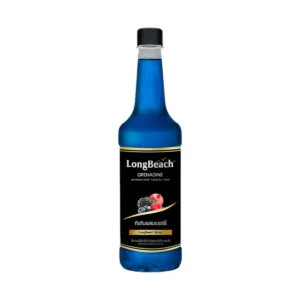 ลองบีชไซรัปทับทิมผสมเบอร์รี่ (740ml.) LongBeach Blue Grenadine Syrup น้ําเชื่อม/ น้ําหวาน/ น้ําผลไม้เข้มข้น