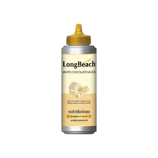sweet-condiment-0147 ลองบีชไวท์ช็อกโกแลตซอส ขนาด 350 มล. (LongBeach White Chocolate Sauce size 350 ml.)