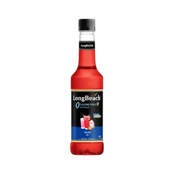 sweet-condiment-0158 ลองบีชไซรัปไม่มีแคลอรี่สละ (320ml.) LongBeach Zero Calories salak Syrup น้ําเชื่อม/ น้ําผลไม้เข้มข้น/ ไซรัปไม่มีน้ําตาล/ ไซรัปไม่มีแคลอรี่/ 0 Kal/ 0 Sugar