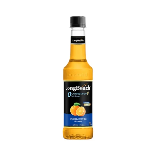 sweet-condiment-0176 ลองบีชไซรัปไม่มีแคลอรี่ส้มวาเลนเซีย (320ml.) LongBeach Zero Calories Valencia Orange Syrup น้ําเชื่อม/ น้ําผลไม้เข้มข้น/ ไซรัปไม่มีน้ําตาล/ ไซรัปไม่มีแคลอรี่/ 0 Kal/ 0 Sugar