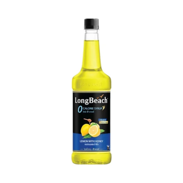 ลองบีชไซรัปไม่มีแคลอรี่เลม่อนน้ําผึ้ง (740 ml) LongBeach Zero Calories Lemon Honey Syrup ไม่มีน้ําตาล/ ไม่มีแคลอรี่/ 0 Kal
