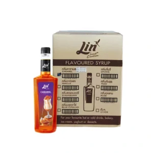 (ยกลัง) Lin ลิน ไซรัป กลิ่นคาราเมล น้ําเชื่อมสําหรับชาและกาแฟ