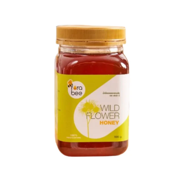 Fora Bee น้ําผึ้งจากดอกสาบเสือ ขวดสี่เหลี่ยม 500 กรัม