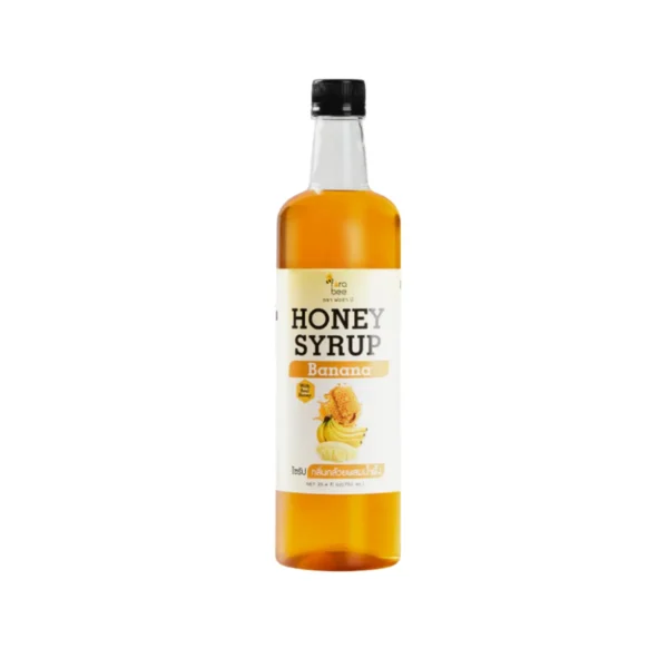 sweet-condiment-0226 Fora Bee ไซรัปกลิ่นกล้วยผสมน้ําผึ้ง 750 มล.