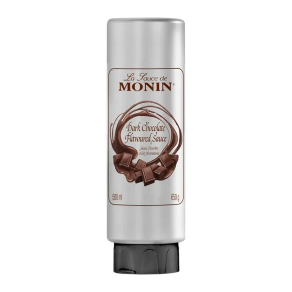 MONIN Dark Chocolate Sauce (Squeeze bottle) 500 ML | โมนิน ดาร์กช็อกโกแลตซอส 500 มล