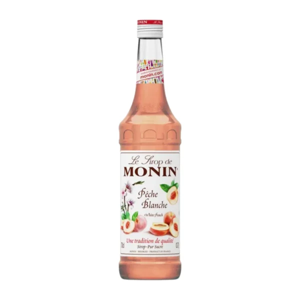 sweet-condiment-0371 MONIN White Peach Syrup 700 ML. | โมนิน ไวท์พีช ไซรัป 700 มล.