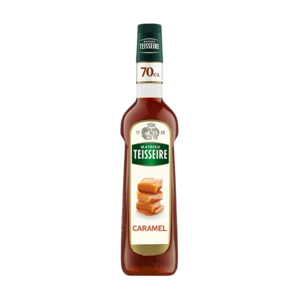 sweet-condiment-0380 Mathieu Teisseire น้ําเชื่อมกลิ่นคาราเมล 700 มล. (Caramel Syrup) ไซรัปสําหรับกาแฟ ลาเต้ มิลค์เชค และของหวาน